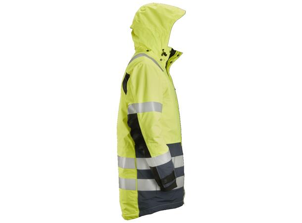 Snickers 1830 AllroundWork parkas HiVis Gul/Grå, str.S Kl.3