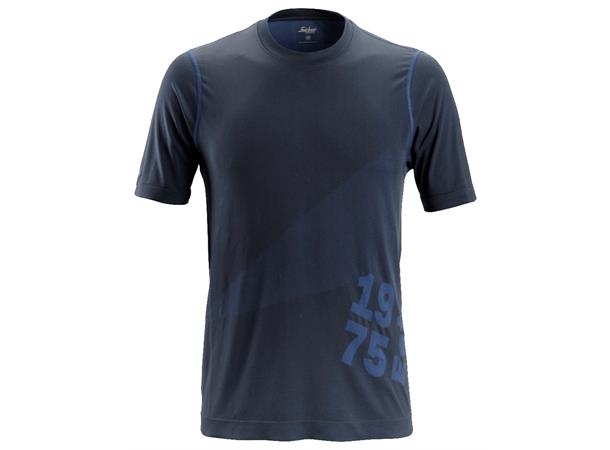 Snickers 2519 FlexiWork T-skjorte Marineblå, str.XXL, 37.5® Tech