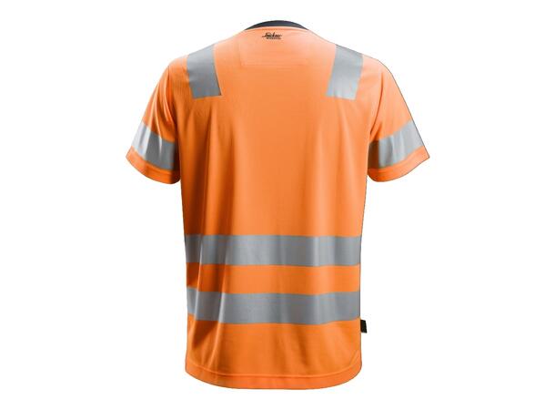 Snickers 2530 AllroundWork T-skjorte HiVis Oransje, str.XXL Kl.2