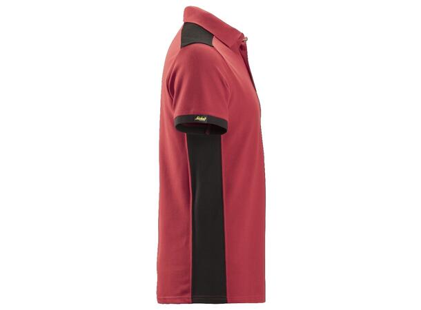 Snickers 2715 AllroundWork Poloskjorte Rød/Svart XL