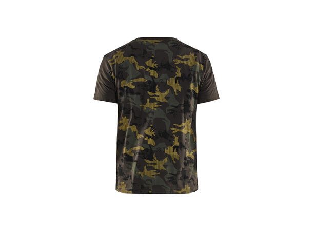 Blåkläder T-skjorte camo print Grønn, str.L