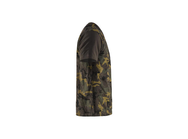 Blåkläder T-skjorte camo print Grønn, str.L