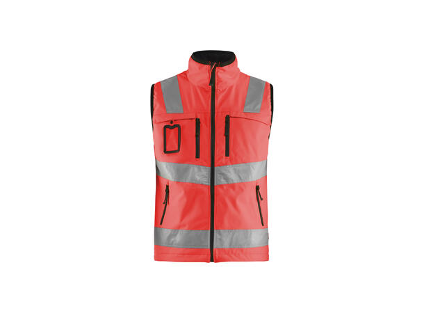 Blåkläder Vest varsel softshell HiVis Rød, str.XXXL