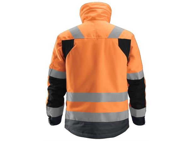 Snickers 1130 High-Vis 37.5® Vinterjakke HiVis Oransje/Grå, str.XS Kl.3, 37.5®