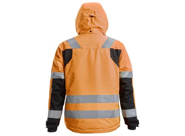 Snickers 1132 vinterjakke, Kl.3 HiVis Oransje/Svart XS