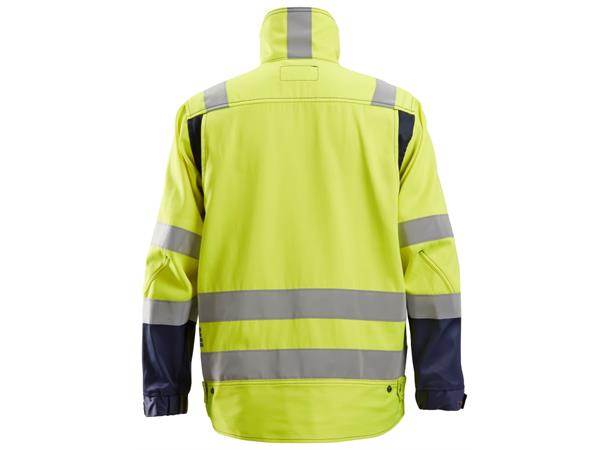 Snickers 1633 HiVis-Jakke HiVis Gul/Blå, str.XS, Kl.3