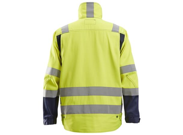 Snickers 1633 HiVis-Jakke HiVis Gul/Blå, str.XS, Kl.3