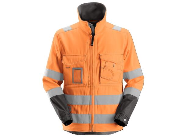 Snickers 1633 HiVis-Jakke HiVis Oransje/Svart, str.4XL, Kl.3