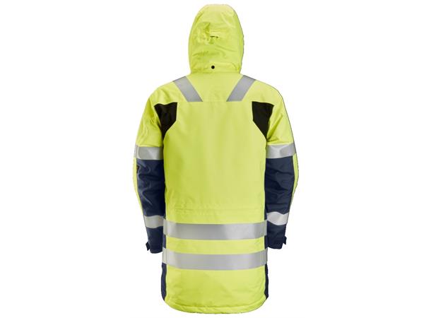 Snickers 1830 AllroundWork parkas HiVis Gul/Blå, str.XXL Kl.3