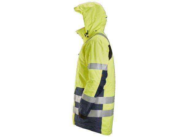 Snickers 1830 AllroundWork parkas HiVis Gul/Blå, str.XXL Kl.3