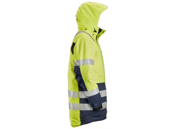 Snickers 1830 AllroundWork parkas HiVis Gul/Blå, str.XXL Kl.3