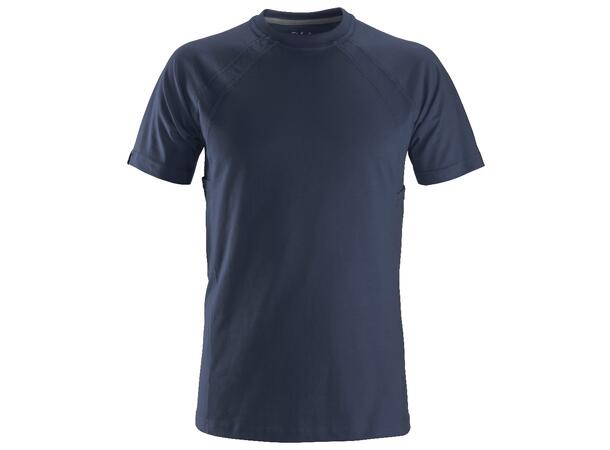 Snickers 2504 T-skjorte m/MultiPockets™ Marineblå, str.XXL