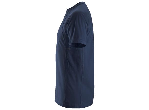 Snickers 2504 T-skjorte m/MultiPockets™ Marineblå, str.XS