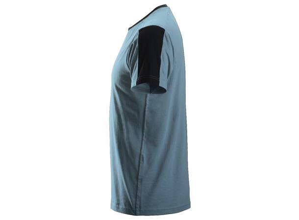 Snickers 2518 AllroundWork T-skjorte Blå/Svart, str.XS