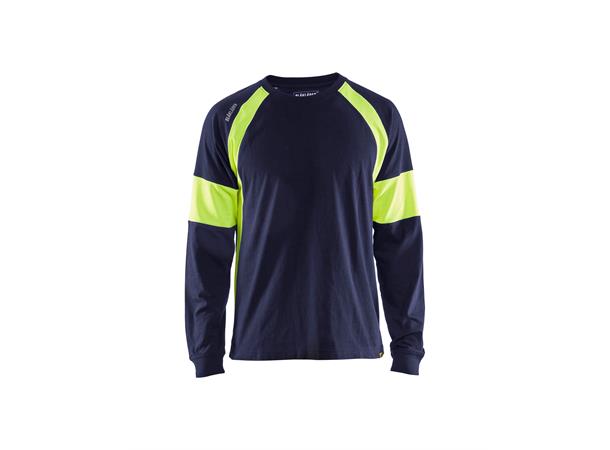 Blåkläder T-skjorte langermet Marineblå, str.4XL