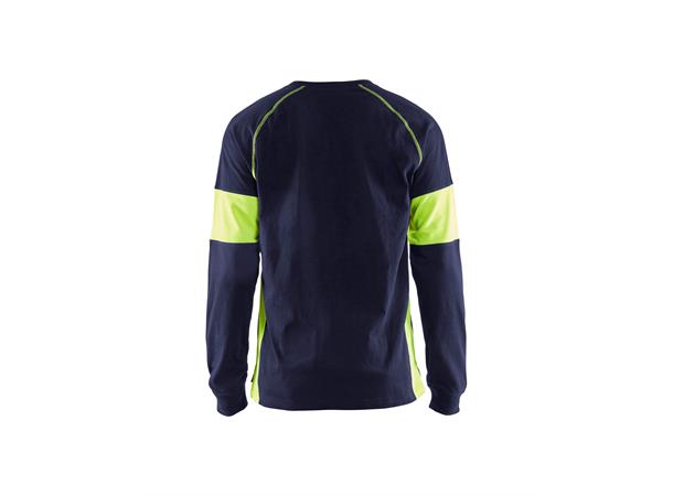 Blåkläder T-skjorte langermet Marineblå, str.4XL