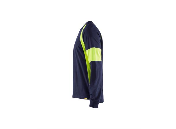 Blåkläder T-skjorte langermet Marineblå, str.4XL