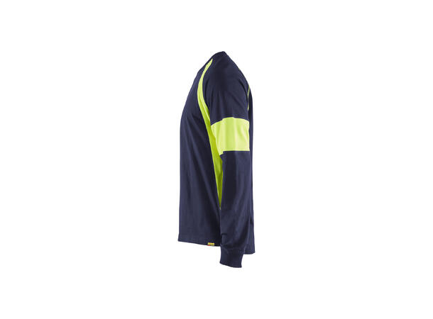 Blåkläder T-skjorte langermet Marineblå, str.4XL