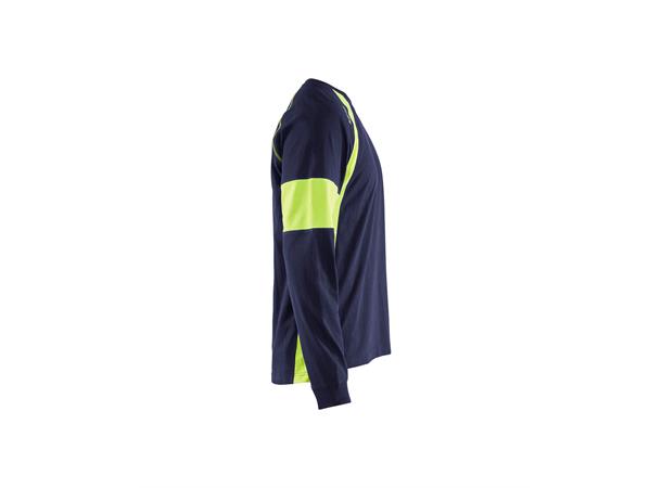 Blåkläder T-skjorte langermet Marineblå, str.4XL