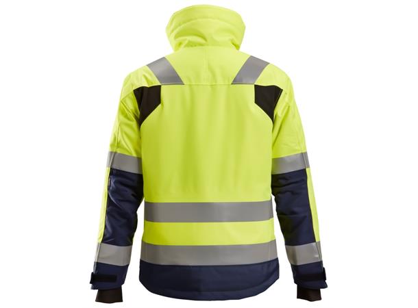 Snickers 1130 High-Vis 37.5® Vinterjakke HiVis Gul/Blå, str.XS Kl.3