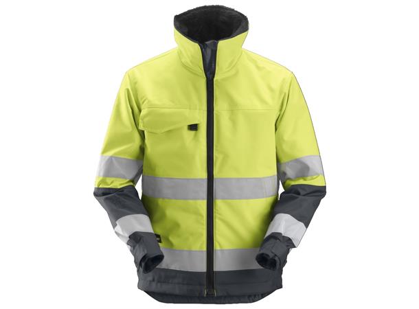 Snickers 1138 Core vinterjakke, Kl.3 HiVis Gul/Grå, str.4XL