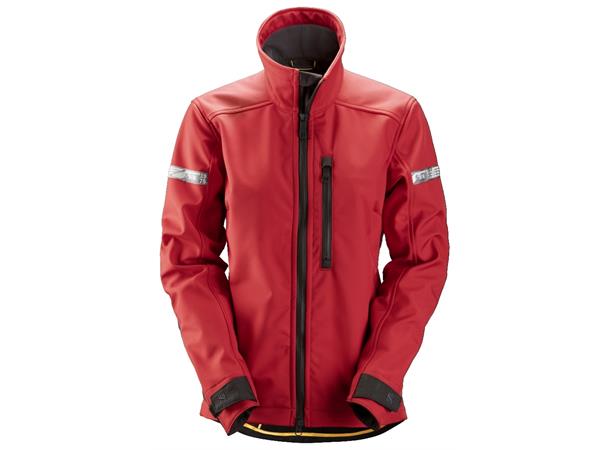Snickers 1207 AllroundWork Rød/Svart, str.5XL, softshelljakke