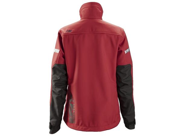 Snickers 1207 AllroundWork Rød/Svart, str.5XL, softshelljakke