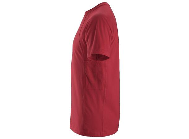 Snickers 2504 T-skjorte m/MultiPockets™ Rød, str.XS