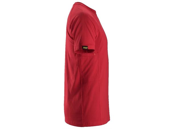 Snickers 2504 T-skjorte m/MultiPockets™ Rød, str.XS