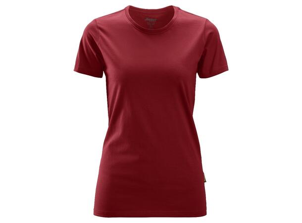 Snickers 2516 T-skjorte for dame Rød, str.S