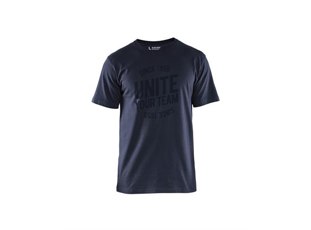 Blåkläder T-skjorte Limited "unite" Marineblå, str.L