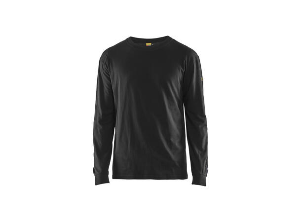 Blåkläder T-skjorte langermet Svart, str.4XL, flammehemmende