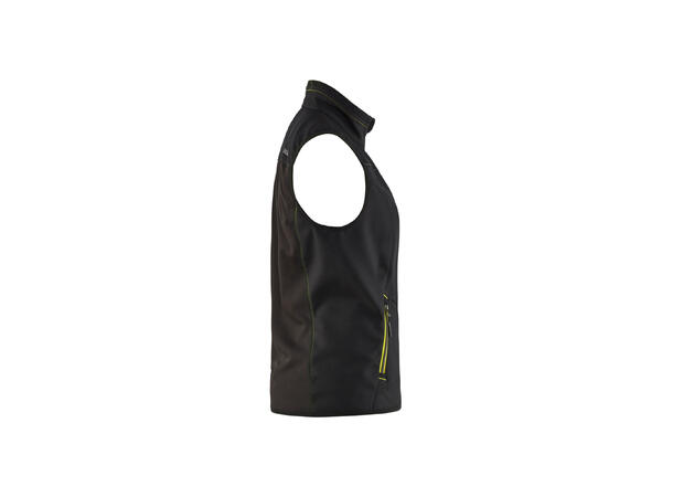 Blåkläder Vest softshell Svart/Gul, str.L, dame