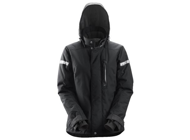Snickers 1127 AllroundWork Vinterjakke D Svart, str.XL m/hette