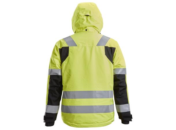 Snickers 1132 vinterjakke, Kl.3 HiVis Gul/Svart XS