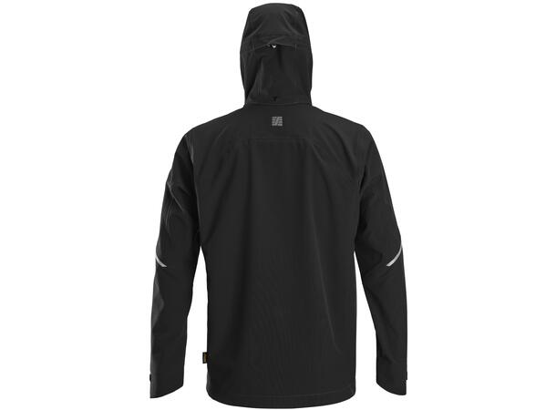 Snickers 1218 Flexiwork Svart, str.XS, softshelljakke m/hette
