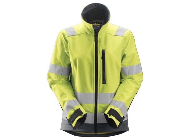 Snickers 1237 AllroundWork Damejakke HiVis Gul/Grå XL