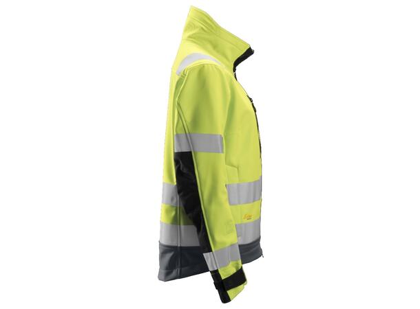 Snickers 1237 AllroundWork Damejakke HiVis Gul/Grå XL