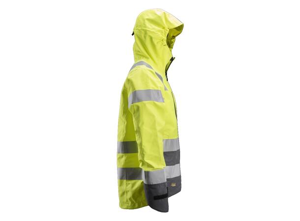Snickers 1330 AllroundWork skalljakke HiVis Gul/Grå, str.XS Kl.3