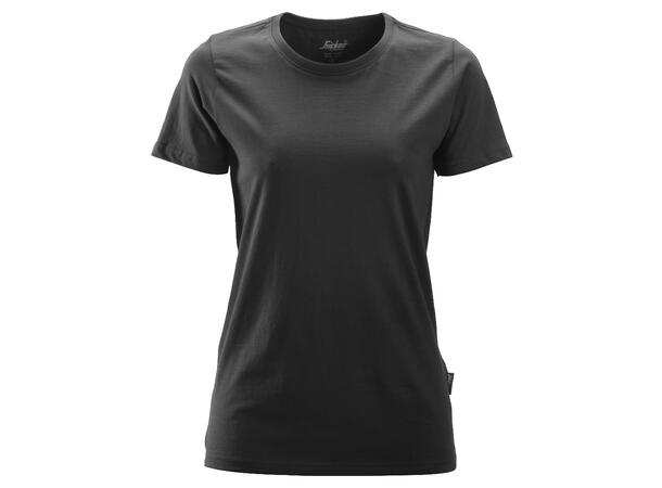 Snickers 2516 T-skjorte for dame Svart, str.XL