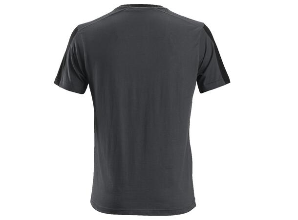 Snickers 2518 AllroundWork T-skjorte Grå/Svart, str.XS