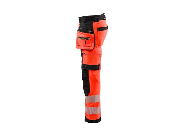 Blåkläder Varselbukse softshell HiVis Rød C48