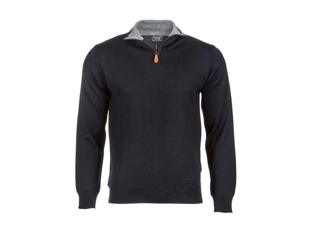 Giovanil Merino½ Zip Grå S