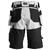 Snickers 6147 AllroundWork DameShorts Hvit/Svart C46 