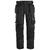 Snickers 6251 AllroundWork Arbeidsbukse Svart str.064 stretch/hylsterlommer, løs 