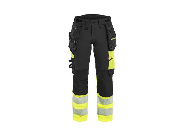 Blåkläder Varselbukse 4-veisstretch Dame Svart/Gul C44