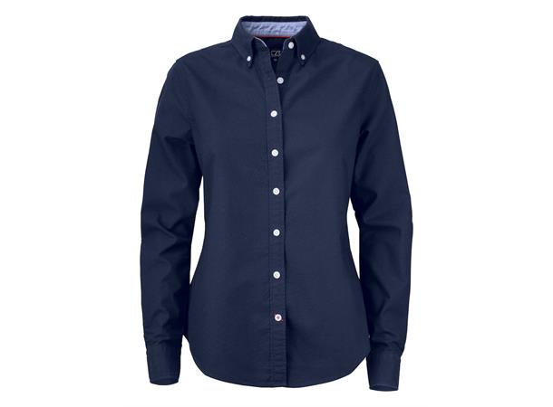 C&B Belfair Oxford Shirt Dame Marineblå XS