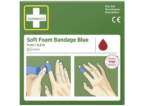 Cederroth Bandasje Soft Foam Bandage 3 cm x 4,5 m