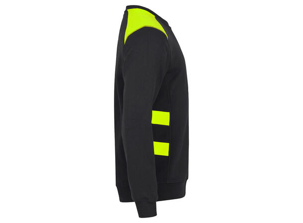 Clique Ambition Roundneck Svart/Gul XS