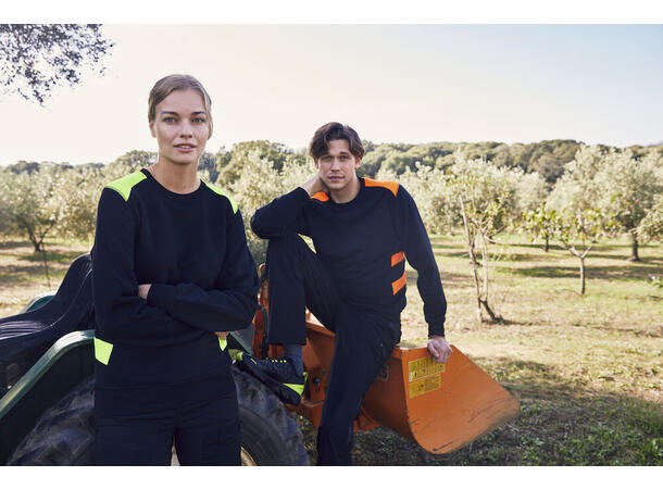 Clique Ambition Roundneck Svart/Gul XS